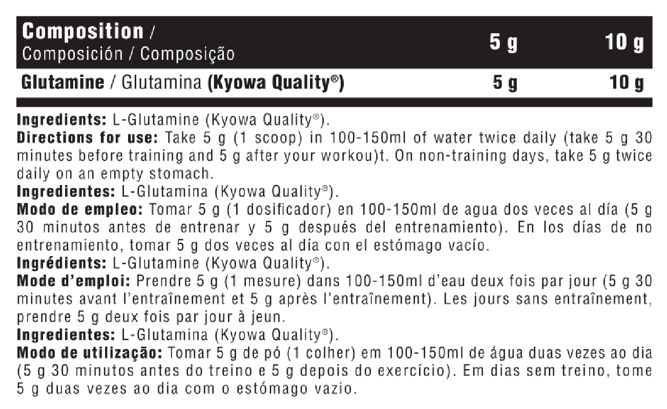 GLUTA PURE 5000 (Kyowa Quality) 300 g Sabor neutro