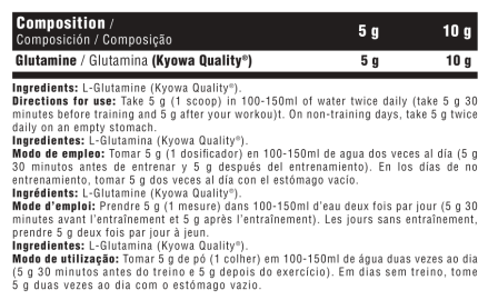 GLUTA PURE 5000 (Kyowa Quality) 500 g Sabor neutro