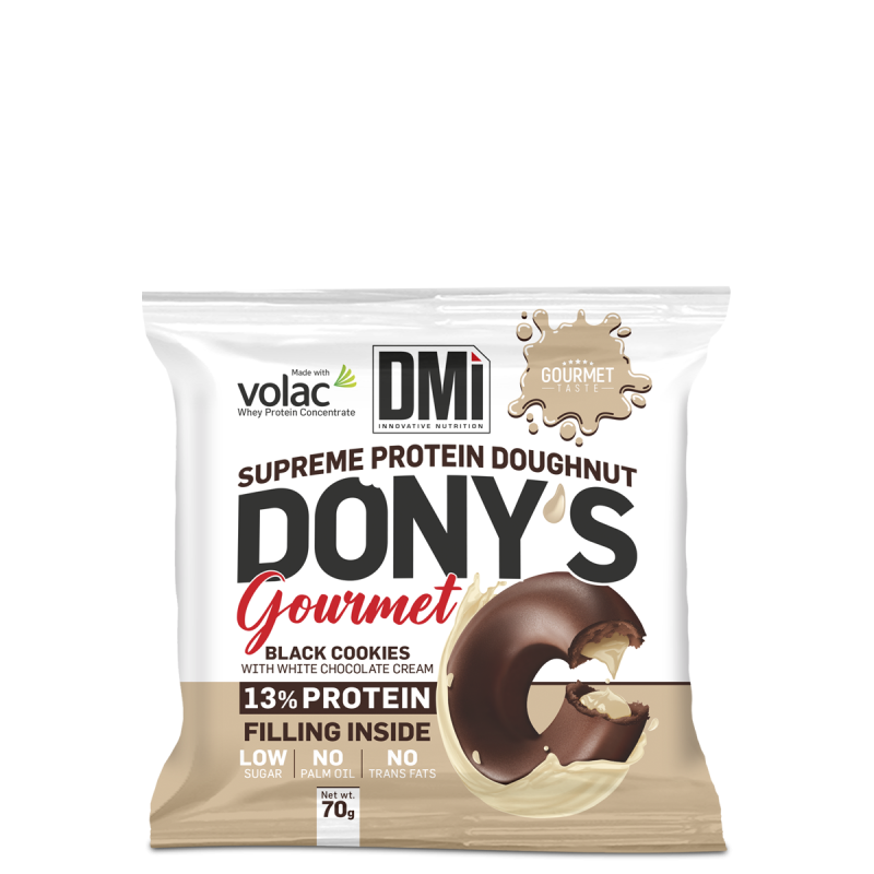 DONY’S GOURMET 15x70g Black cookies with white chocolate cream